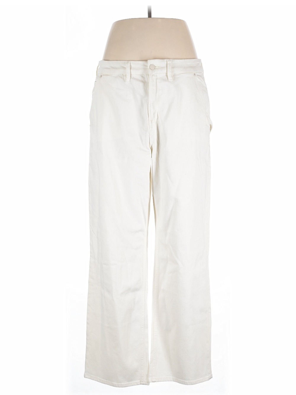 Good American Off-White Boot Cut Jeans